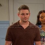 Johnny’s brown polo on Days of our Lives