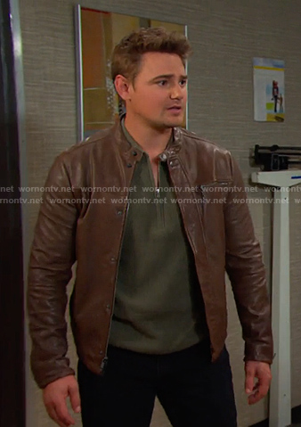 Johnny's brown leather jacket on Days of our Lives