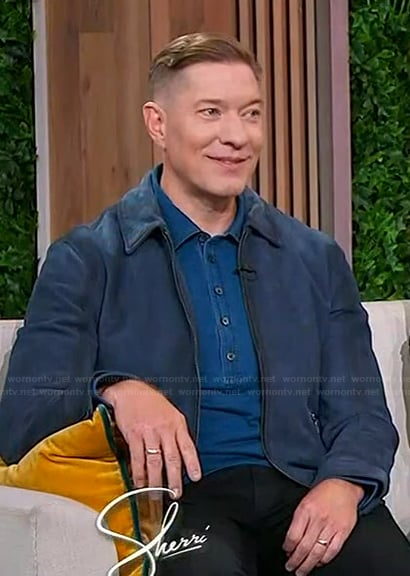 Joseph Sikora’s blue suede jacket on Sherri