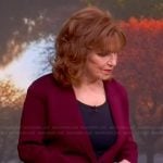 Joy’s burgundy blazer on The View