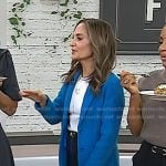 Joy’s blue cable knit blazer on Today