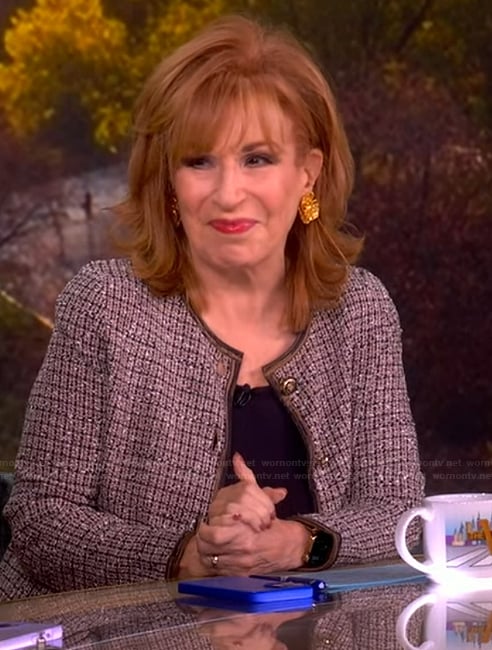 Joy’s brown tweed jacket on The View