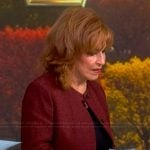 Joy’s maroon tweed jacket on The View