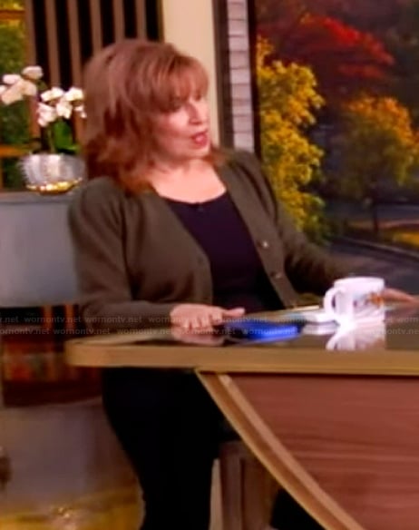 Joy’s green cardigan on The View