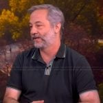 Judd Apatow’s stripe trim polo on The View