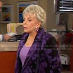 Julie’s purple floral jacket on Days of our Lives