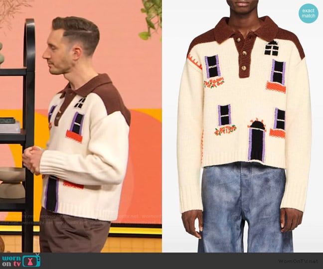 JW Anderson House jumper worn by Will Taylor on The Drew Barrymore Show