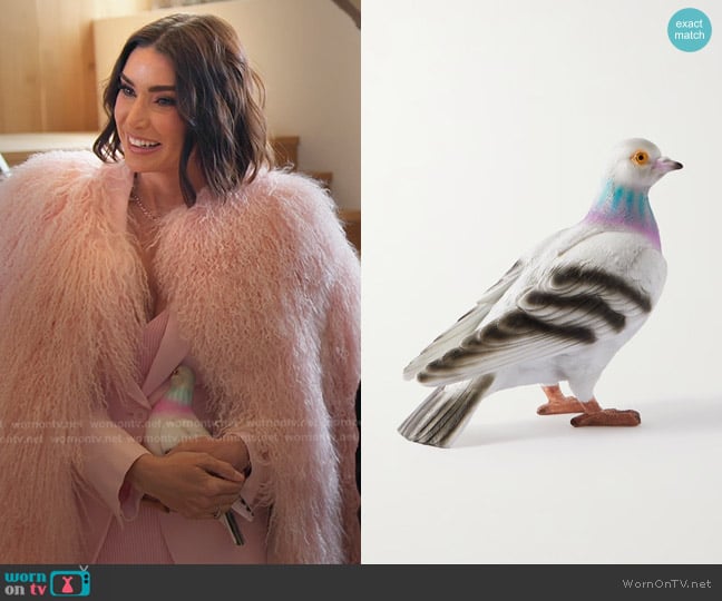 JW Anderson Pigeon Resin Clutch worn by Bronwyn Newport on The Real Housewives of Salt Lake City