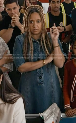 Karen's denim dress on 9-1-1