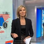 Kate’s black blazer and print skirt on NBC News Daily