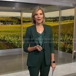 Kate’s green blazer and pants on NBC News Daily