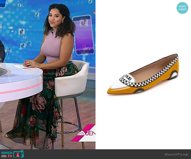 Kate Spade Gogo Taxi Flats worn by Arianna Davis on Today