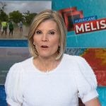 Kate's whtie puff sleeve sweater on NBC News Daily