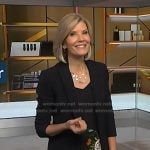 Kate’s black floral dress and blazer on NBC News Daily