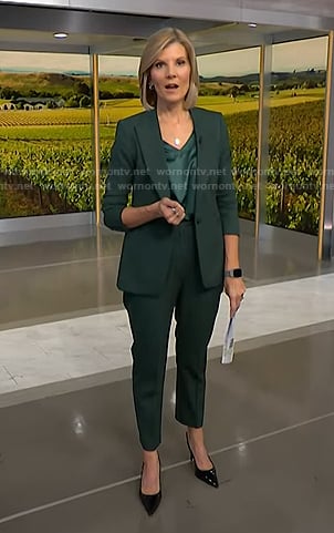 Kate’s green blazer and pants on NBC News Daily