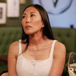Katie’s white button vest on The Real Housewives of Orange County