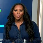Kay's corset denim dress on NBC News Daily