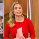 Kelly O’Grady’s red dress on CBS Mornings