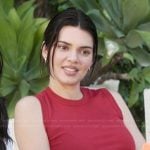 Kendall’s red tank top on The Kardashians