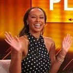 Keri Hilson’s black polka dot print top on Sherri