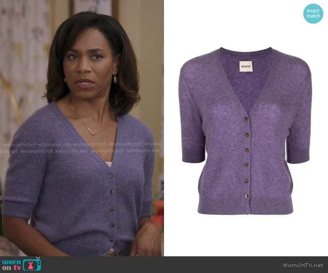 Khaite Dianna Cashmere-blend Cardigan worn by Maggie Pierce (Kelly McCreary) on Greys Anatomy