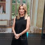 Kit's black studded trim mini dress on Access Hollywood