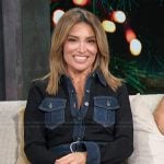 Kit’s contrast denim dress on Access Hollywood