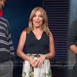 Kit’s floral print skirt on Access Hollywood