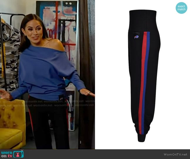 Kiya Tomlin Buffalo Bills Striped Jogger worn by Kaylee Hartung on Today