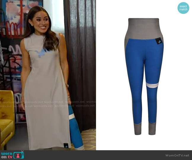 Kiya Tomlin Detroit Lions Color Block Legging worn by Kaylee Hartung on Today