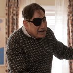 Vince’s navy sweater on Only Murders in the Building