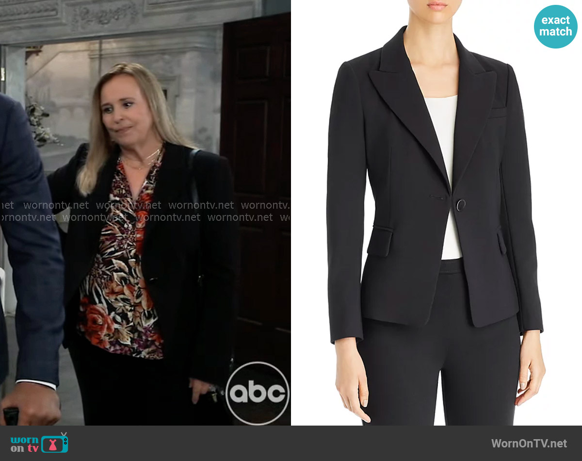 Kobi Halperin Dylan Blazer worn by Laura Collins (Genie Francis) on General Hospital