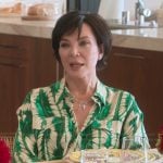 Kris’s printed button down shirt on The Kardashians