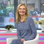 Kirsten Dunst’s blue floral maxi dress on Today