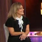 Kristen Toomey’s black contrast dress on Sherri