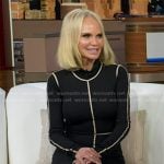 Kristin Chenoweth’s black piping dress on Good Morning America