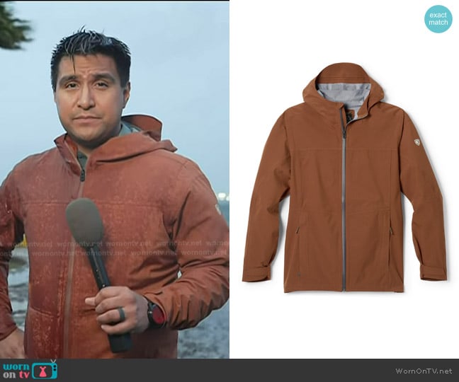 Kuhl Stretch Voyagr Jacket in Rustic Brick worn by George Solis on Today
