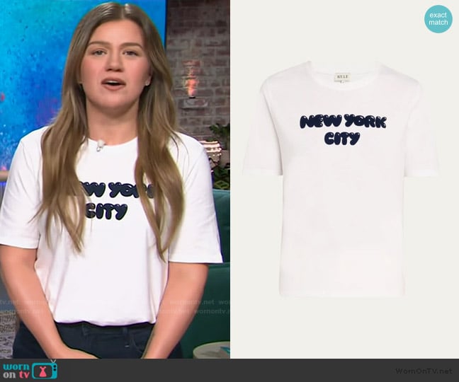 Kule The Modern New York City T-Shirt worn by Kelly Clarkson on The Kelly Clarkson Show