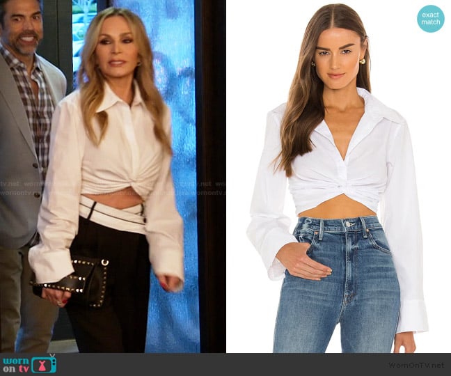 L'Academie Zofia Top worn by Tamra Judge on The Real Housewives of Orange County