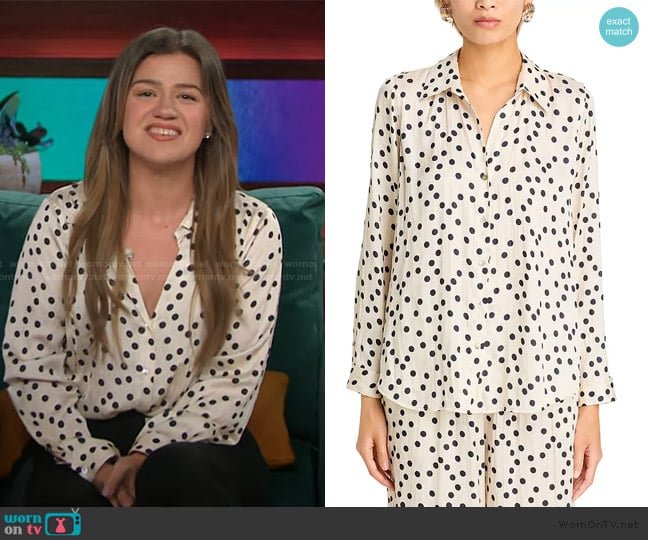 L'Agence Argo Blouse worn by Kelly Clarkson on The Kelly Clarkson Show