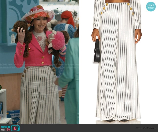 L'Agence Kingston Wide Leg Pant worn by Elsbeth Tascioni (Carrie Preston) on Elsbeth