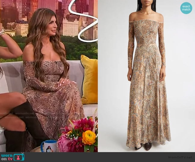 L'Agence Peonie Off the Shoulder Bodysuit worn by Teresa Giudice on Sherri