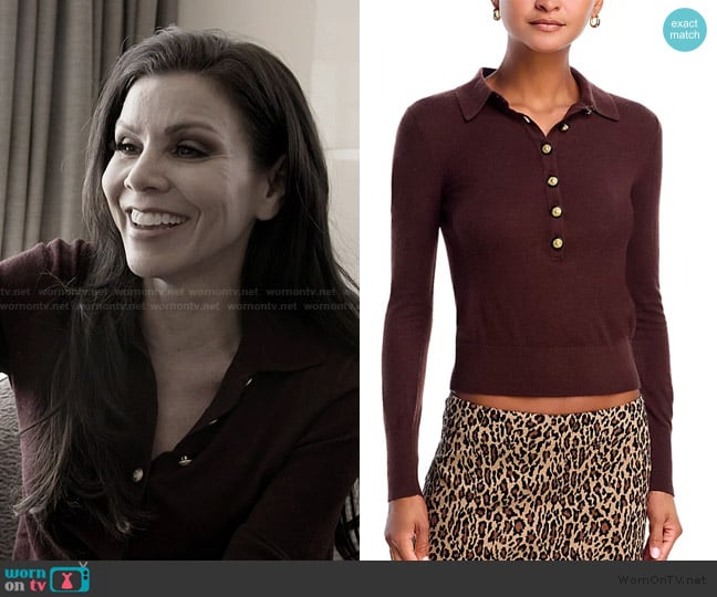 L'Agence Sterling Collared Sweater worn by Heather Dubrow on The Real Housewives of Orange County