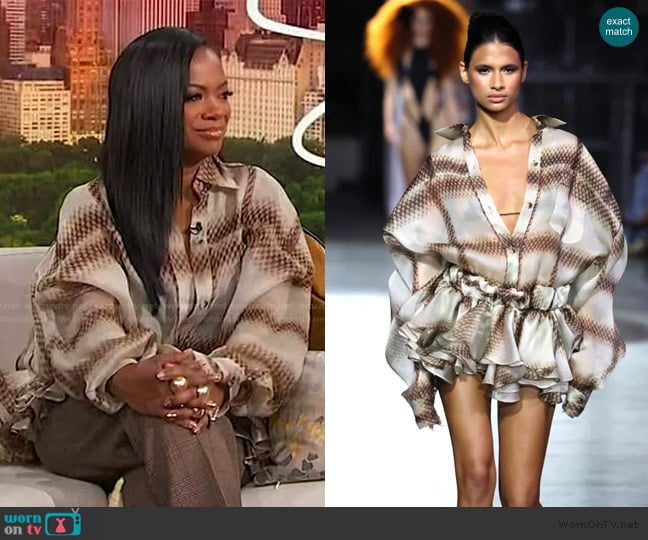 LaQuan Smith 2025 Spring Collection worn by Kandi Burruss on Sherri