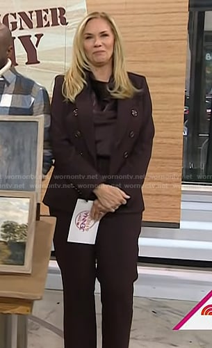 Leanne Morgan’s brown blazer and pants on Today