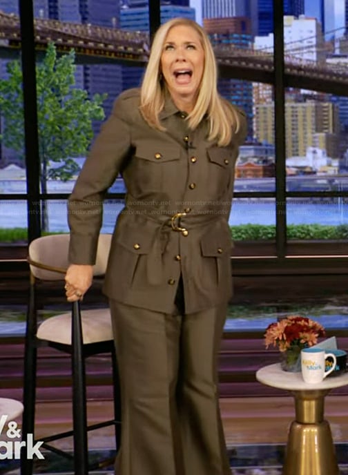 Leanne Morgan's utility jacket and pants on Live with Kelly and Mark