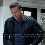 Jason’s black leather jacket on General Hospital