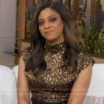 Morgan’s leopard mock neck top on Good Morning America