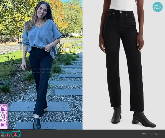 Levi's High-Rise Wedgie Straight Cropped Jeans worn by  on Today