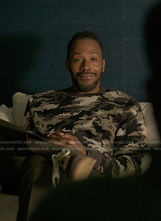 Lewin's camo sweater on Reasonable Doubt